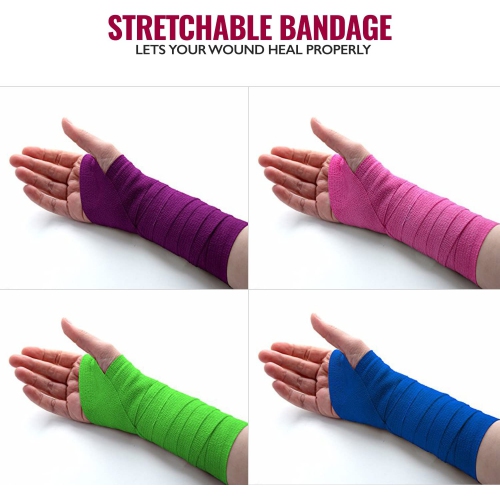 Self Adherent Wrap - Bulk Pack of 12, Athletic Tape Rolls and Sports Wraps, Self Cohesive Non-Woven Adhesive Bandage for Ankle Sprains & Swelling