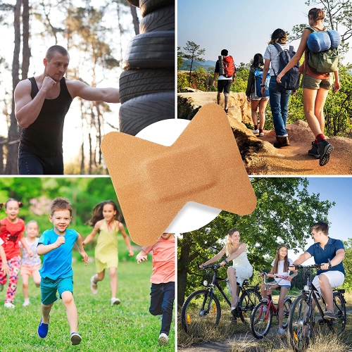 Flexible Fabric Bandages - Flex Fabric Adhesive Bandages Finger-Tip Bandages for Finger Care and to Protect Wounds from Infection -