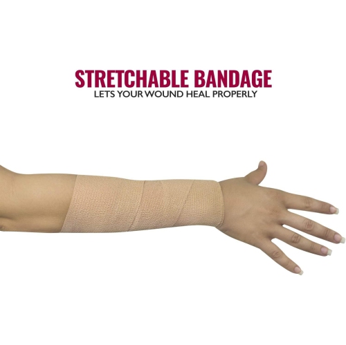 Self Adherent Wrap - Bulk Pack of 12, Athletic Tape Rolls and Sports Wraps, Self Cohesive Non-Woven Adhesive Bandage for Ankle Sprains & Swelling