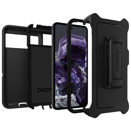 Étui rigide ajusté Defender d'OtterBox pour Pixel 8 de Google - Noir