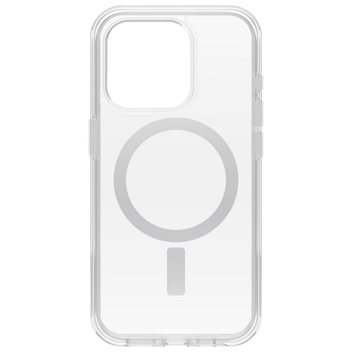 OtterBox Symmetry Fitted Hard Shell Case for iPhone 15 Pro - Clear