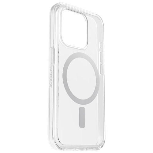 Étui rigide ajusté Symmetry d'OtterBox pour iPhone 15 Pro - Transparent