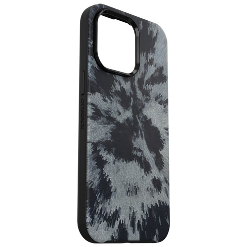 Étui rigide ajusté Symmetry d'OtterBox avec MagSafe pour iPhone 15 Pro Max - Gris noir