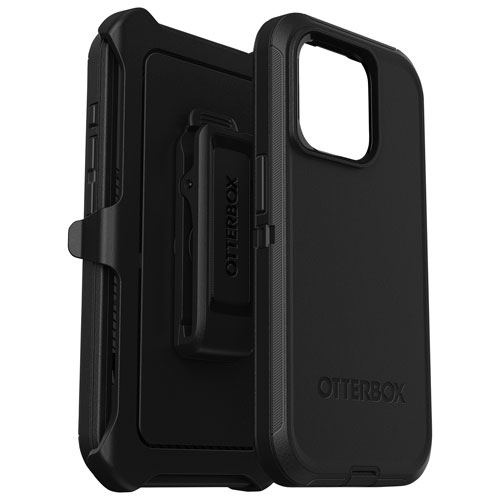 Étui rigide ajusté Defender d'OtterBox pour iPhone 15 Pro - Noir