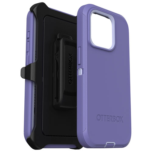 Étui rigide ajusté Defender d'OtterBox avec MagSafe pour iPhone 15 Pro - Violet