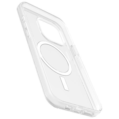 Étui rigide ajusté Symmetry d'OtterBox avec MagSafe pour iPhone 15 Pro Max - Transparent