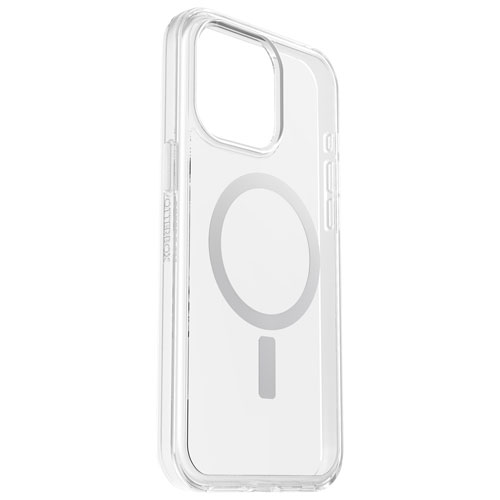 Étui rigide ajusté Symmetry d'OtterBox avec MagSafe pour iPhone 15 Pro Max - Transparent
