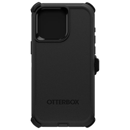 Étui rigide ajusté Defender d'OtterBox pour iPhone 15 Pro Max - Noir