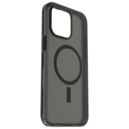 Étui rigide ajusté Symmetry SoftTouch d'OtterBox avec MagSafe pour iPhone 15 Pro Max - Noir