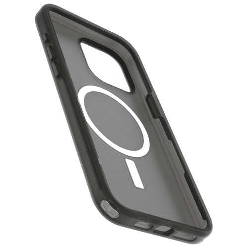 Étui rigide ajusté Symmetry SoftTouch d'OtterBox avec MagSafe pour iPhone 15 Pro Max - Noir