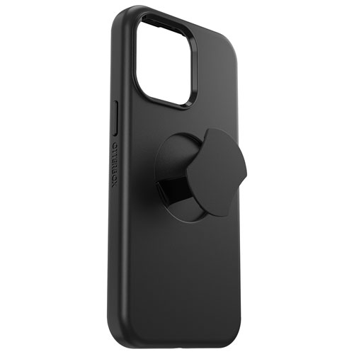 OtterBox OtterGrip Symmetry Fitted Hard Shell Case with MagSafe for iPhone 15 Pro Max - Black