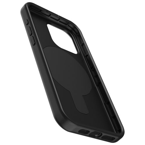 OtterBox OtterGrip Symmetry Fitted Hard Shell Case with MagSafe for iPhone 15 Pro Max - Black