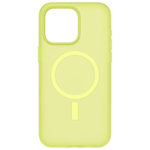 OtterBox Symmetry SoftTouch Fitted Hard Shell Case with MagSafe for iPhone 15 Pro Max - Lemon