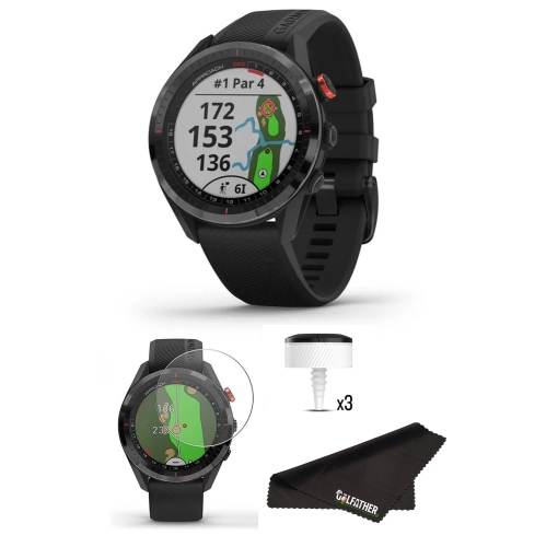 Garmin Approach S62 (Black), GPS Golf Watch, 42K+ Preloaded Golf