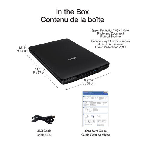 Numériseur de photos et de documents Perfection V39 II d'Epson
