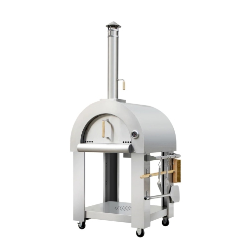 Crown Wood Fired Stainless Steel Outdoor Pizza Oven with Accessories - Perfect for Outdoor Cooking & Parties | HPO01RS
