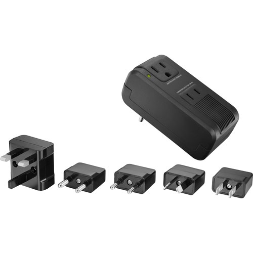 Open Box - Insignia Travel Adapter and Converter - Black