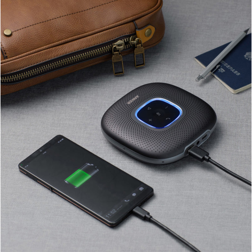 Open Box - Anker PowerConf Speakerphone, 6 Mics, Enhanced Voice Pickup