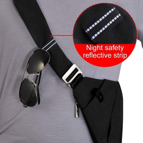 OSOCE Anti-Theft Waterproof Shoulder Backpack Sling Chest Crossbody Bag Cover Pack Rucksack Bicycle Sport