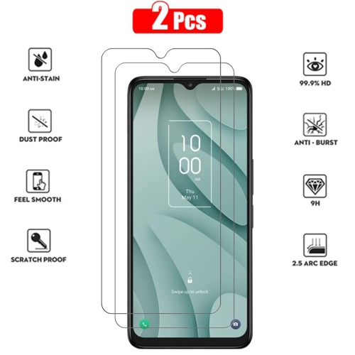 XCRS Tempered Glass, with Accurate Touch, Screen Protector for TCL 40 XE 2023 [2-Pack]