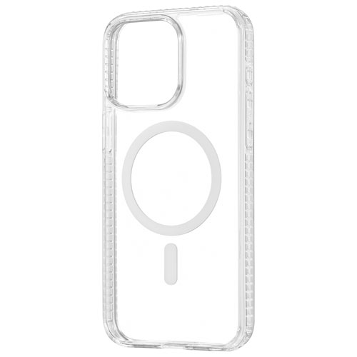 Étui rigide ajusté d'Insignia avec MagSafe pour iPhone 15 Pro Max - Transparent