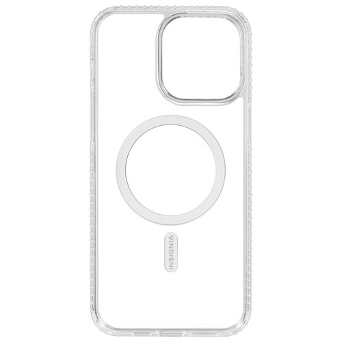 Étui rigide ajusté d'Insignia avec MagSafe pour iPhone 15 Pro Max - Transparent