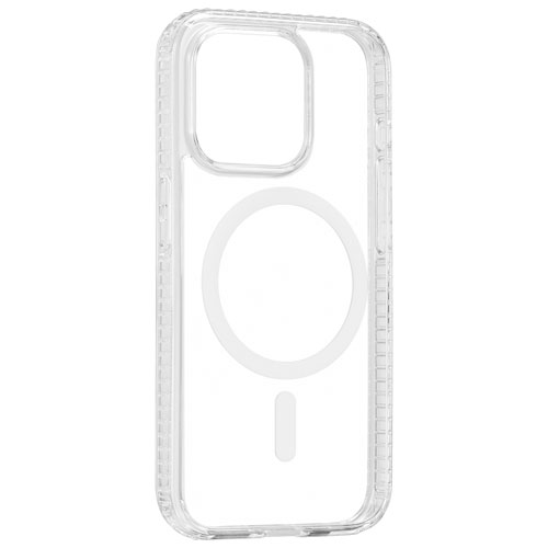 Insignia Fitted Hard Shell Case with MagSafe for iPhone 15 Pro - Clear