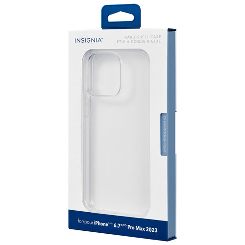 Insignia Fitted Hard Shell Case for iPhone 15 Pro Max - Clear