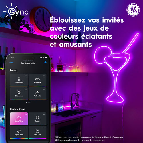 GE Cync 3m Dynamic Effects Neon Shape Smart Light Strip