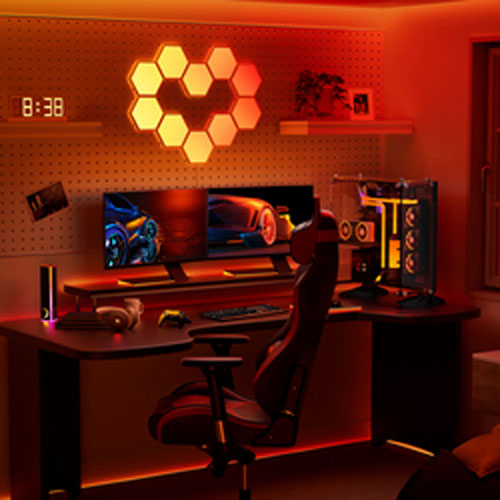 GE Cync Dynamic Effects Hexagon Light Panels - Smarter Kit - 7 Panels