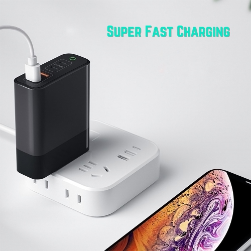 BATTPIT 150W USB C GAN Charger.-Max 100W Output, GaN Pro PD PPS QC22.5W Super Fast Charging Station 4 Ports - 2 USB-C + 2 USB Ports Laptop Power