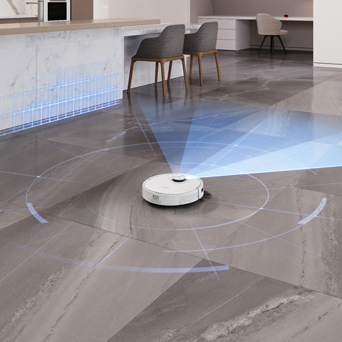 Ecovacs Deebot T9+ Robot Vacuum & Mop - White | Best Buy Canada