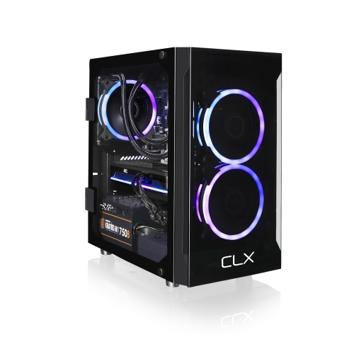 CLX SET Gaming Desktop - Liquid Cooled AMD Ryzen 7 5700X 3.4GHz 8