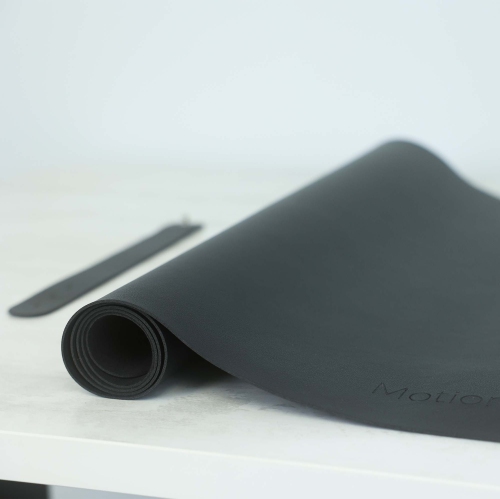 Sous-main en cuir végétalien MotionGrey, sous-main de bureau en cuir de 35,5 x 17 pi, protecteur de sous-main étanche, grand tapis de clavier