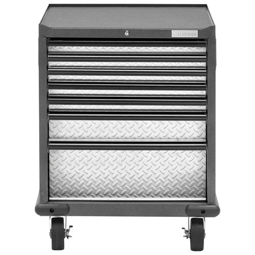 Gladiator Heavy Duty Welded Steel Tool Storage - Silver Tread