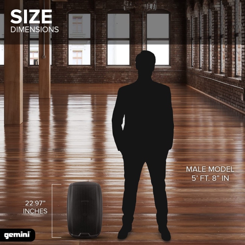 Gemini 12" Active Loudspeaker with Bluetooth