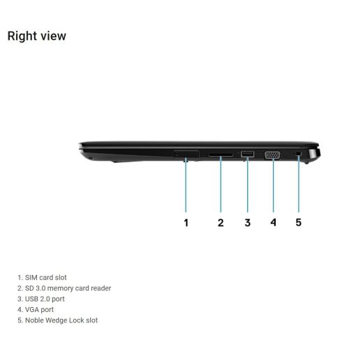 Refurbished - DELL LATITUDE 3500 Core i5 8th i5-8265U 16 GB 256GB SSD 15.6IN FHD WEBCAM, Windows 11Pro