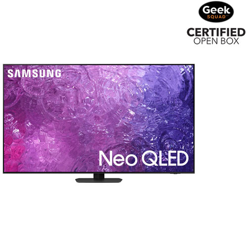 Image 1 de 1.. Boîte ouverte - Téléviseur intelligent Tizen HDR Neo QLED UHD 4K de 50 po de Samsung - 2023 - Noir titane