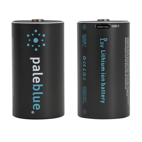 (2) piles intelligentes rechargeables USB D avec câble de chargement 2-en-1