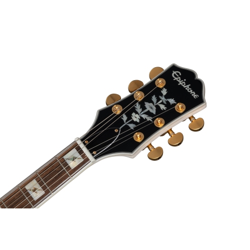 Le Sheraton avec os vieilli Emily Wolfe ''White Wolfe' d'Epiphone