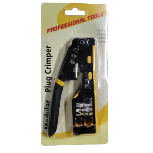 Outil réseau à sertir PTCT6088 RJ45 pour coupe-dénudeur à passage Cat5 Cat6