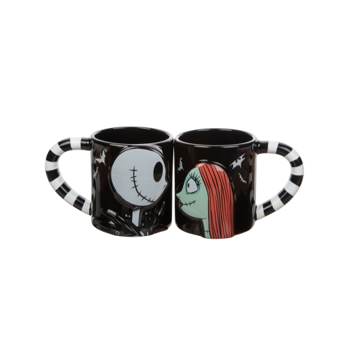 The Nightmare Before Christmas Jack Skellington & Sally 2-Piece Ceramic Mug Set