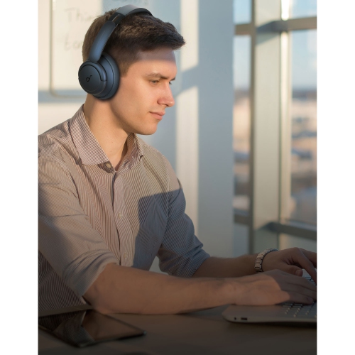 Refurbished - Anker Soundcore Life Tune Pro Over-Ear Noise Cancelling Bluetooth Headphones (Blue)