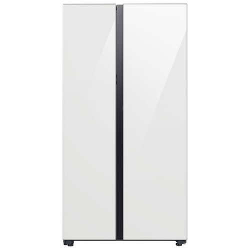 Image 1 of 1.. Open Box - Samsung Bespoke 36" 22.6 Cu Ft Side-By-Side Refrigerator w/ Water Dispenser -White -Perfect Condition