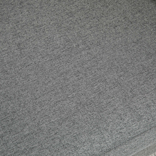 HOMCOM 56" Loveseat Sofa, Upholstered 2-Seater Couch with Armrests and Wooden Legs for Living Room, Bedroom, Grey