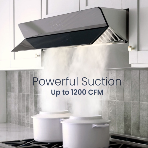 Pacific PQ6830AB Side Suction Under Cabinet Ducted Range Hood