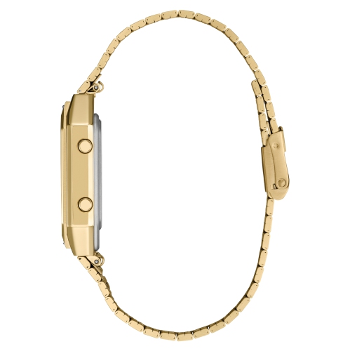 Star Wars Mens C-3PO Japanese Quartz Watch 33.5mm Gold-Tone Stainless Steel Case and Bracelet with Black Dial