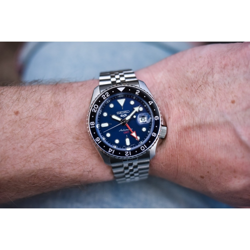 Seiko – montre automatique pour hommes 5 Sports « Blueberry » SSK003K1