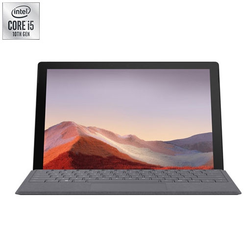 Remis à neuf - Surface Pro 7 12,3 po 256GB Go Windows 10 de Microsoft à processeur Core i5 10th gén. d'Intel/RAM 8GB Go - Noir