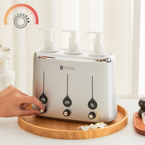 Master Massage Gen-II 3-Bottle Oil Warmer for Massage Therapy & Personal Use- Quick Oil & Lotion Warmer Heats up to 140°F- Sleek, Modern Design